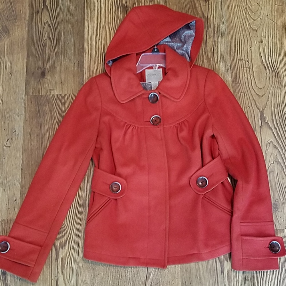 Anthropologie Cidra Brand orange Jacket